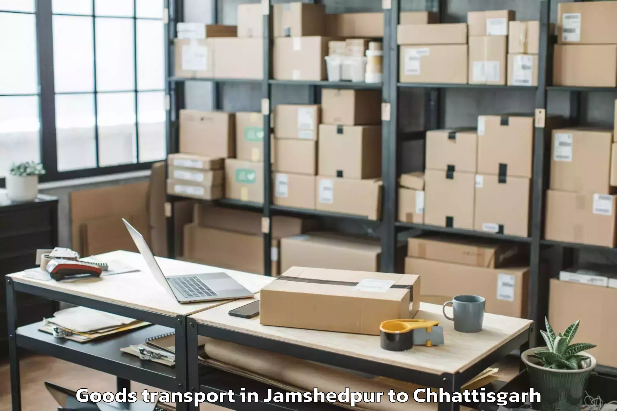 Jamshedpur to Abhilashi University Raipur Goods Transport